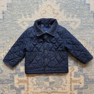 Janie and Jack Navy Quilted Puffer Jacket